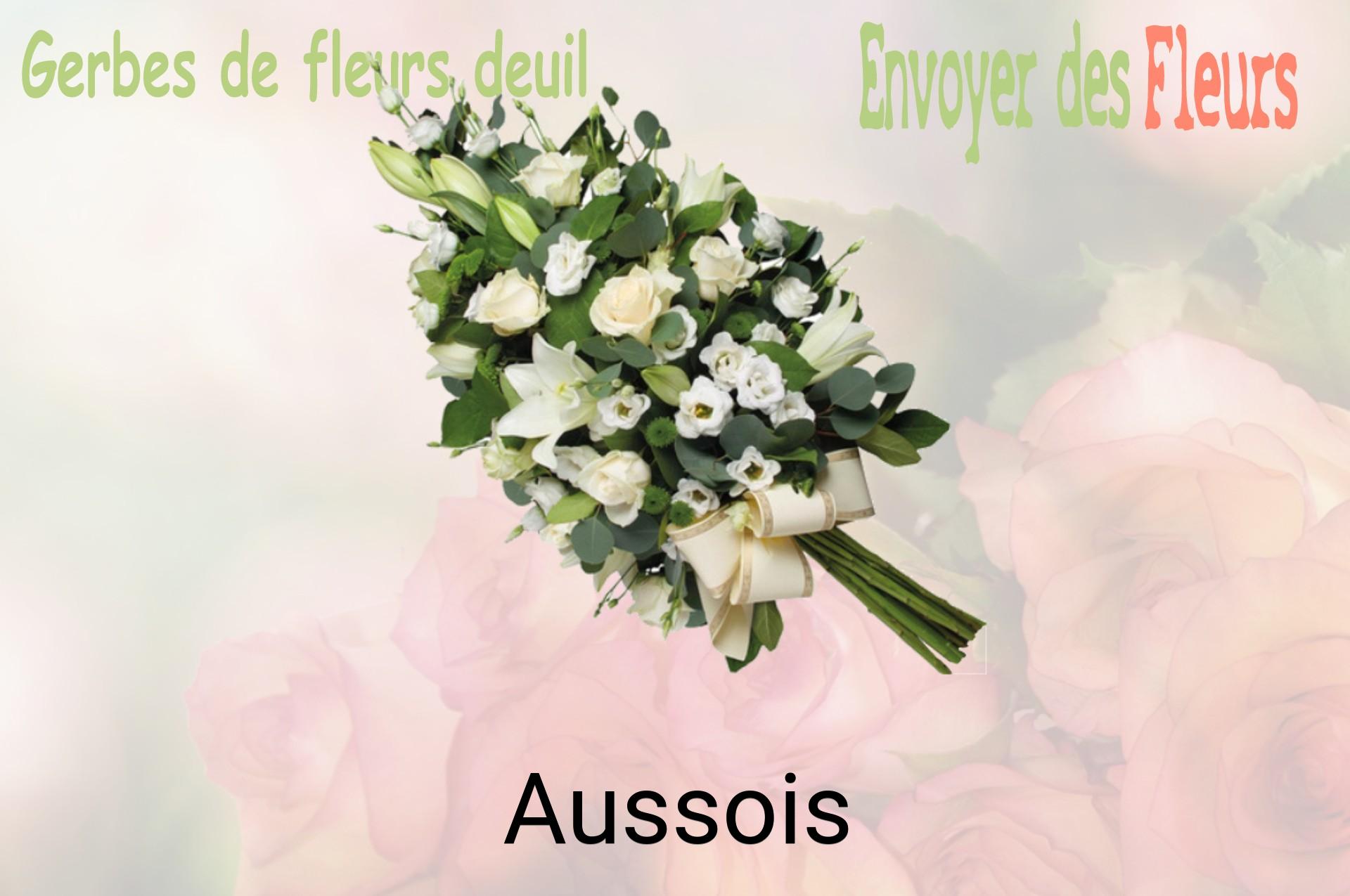 Gerbe de fleurs de deuil livrée à Aussois
